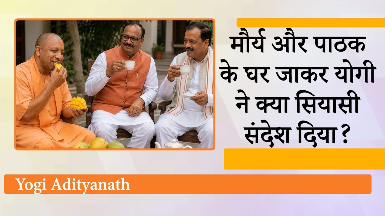 Yogi के घर लंच, Keshav के घर चाय और Brajesh के घर Mango पार्टी के जरिये UP BJP ने दिया बड़ा संदेश