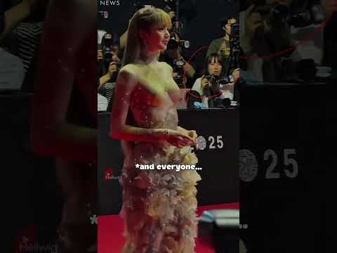 Lisa's gorgeous presence at Busan International Film Festival was truly eye-catching!🤩🤩 #blackpink