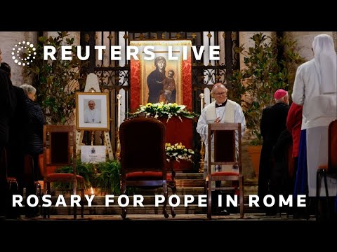 LIVE: Rosary prayer service for Pope Francis in Rome