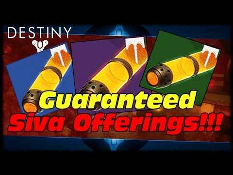 How To Farm Guaranteed Siva Offerings! Destiny Easy Siva Offerings For Archon Forge! Video