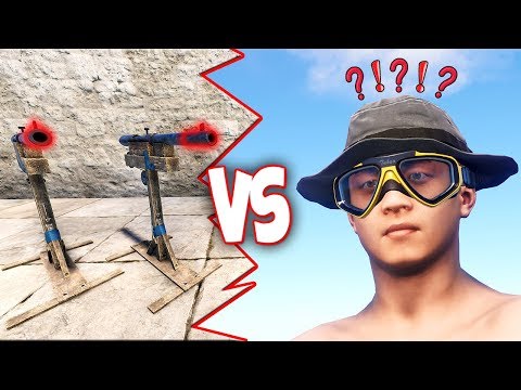 200 IQ vs 0 IQ - TRAPPING DUMBEST PLAYERS EVER!! Rust Trap Base