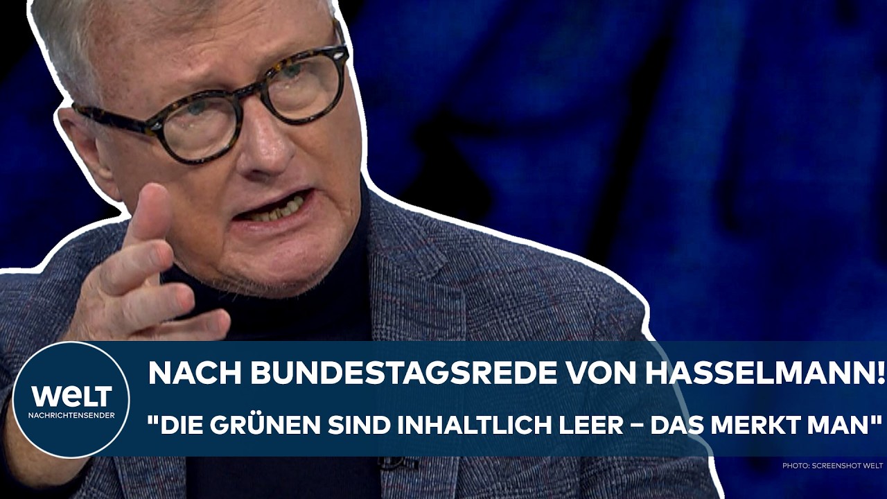 DEUTSCHLAND: Nach Bundestagsrede von Haßelmann! "Die Grünen sind inhaltlich leer – das merkt man!"