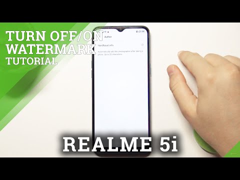 How to Adjust Camera Watermark in REALME 5i – Personalize Watermark