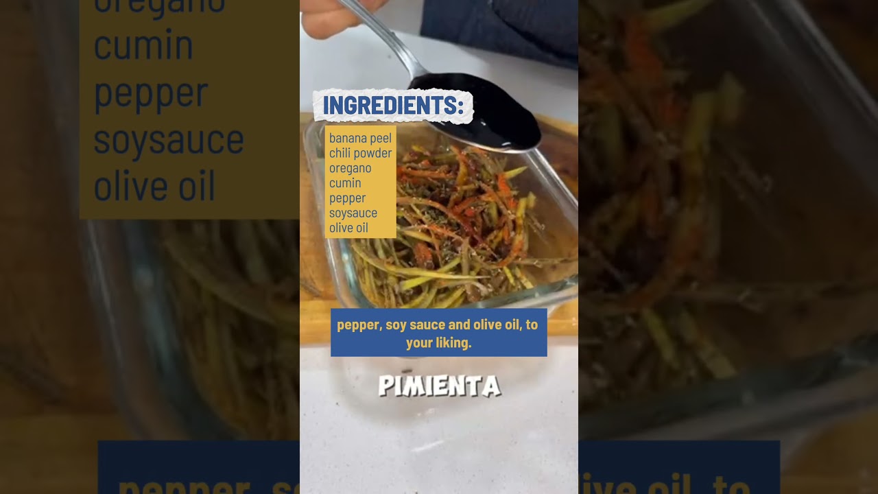 #ThisIsZeroWaste Recipe #2: Shredded Banana Peel "Meat"