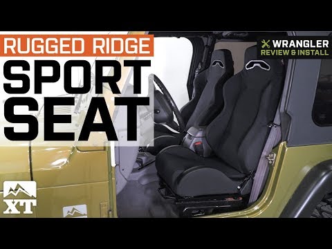 Jeep Wrangler Rugged Ridge Sport Seat - Black Denim (1987-2002 YJ & TJ) Review & Install