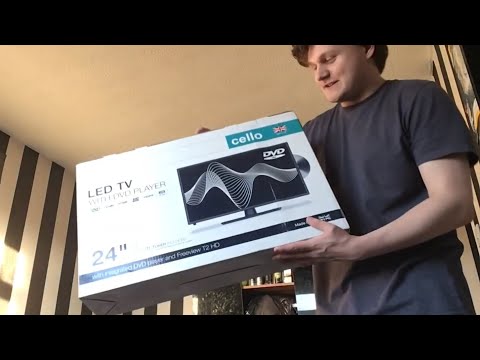 Unboxing Cello 24 Inch LED TV With DVD Player