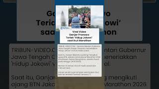 Ikut Ajang Lari di Jakarta, Ganjar Pranowo Spontan Teriak Hidup Jokowi Sambil Tertawa hingga Viral