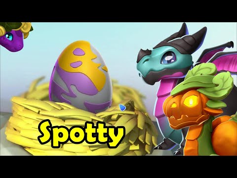 SPOTTY DRAGON Hatching, PUMPKIN DotW + ROSE-WING Dungeon! - DML #1435
