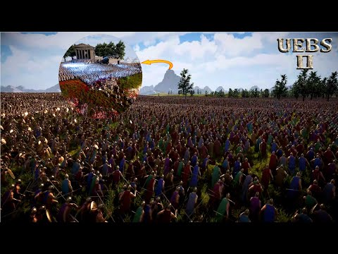 200,000 SPARTANS RESCUE 5,000 LASER KNIGHTS ON MT OLYMPUS vs 2,000,000 EGYPTIANS | UEBS 2