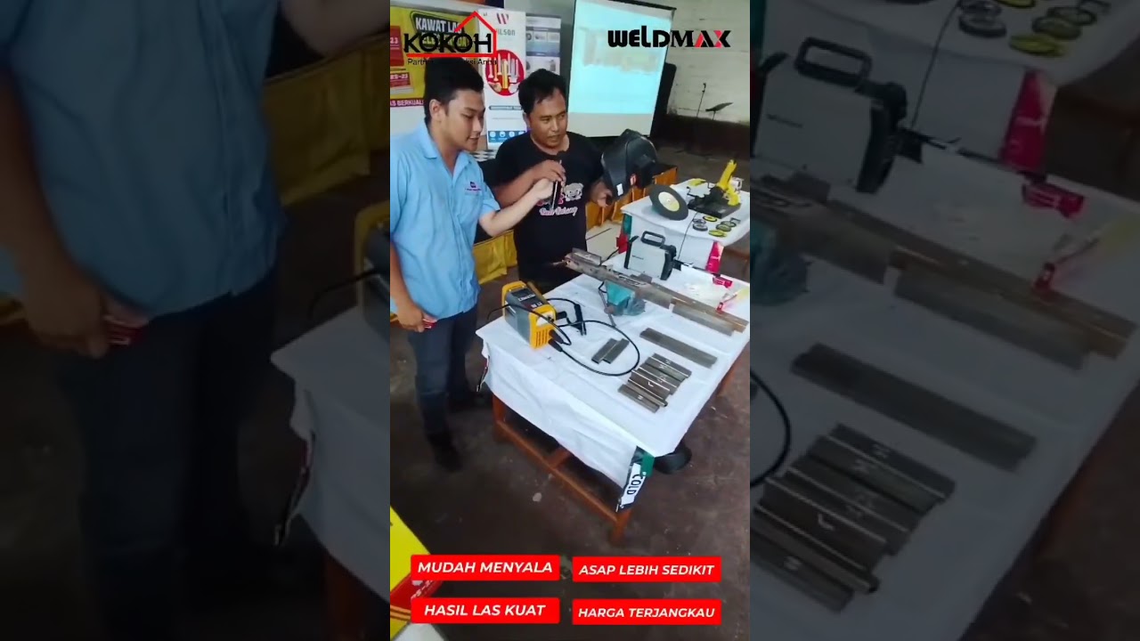 Review Elektroda Weldmax dan mesin Las Hugong di  Mataram. #weldmax #hugong #welding #machine
