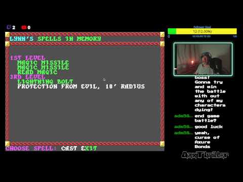 1988 DOS version of Pool of Radiance. Final boss battle and end game sequence!