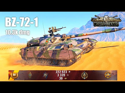 BZ-72-1, 10.3K Damage, 6 Kills, Sand River - World of Tanks