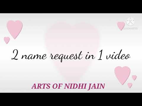 |2 name request in 1 video|JINAL|and my own name|Brush🎨lettering|#Calligraphy👩‍🎨👩‍🎨❤