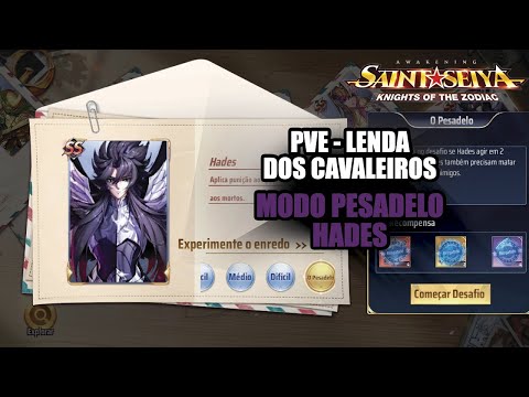 LENDA DOS CAVALEIROS - COMPLETANDO O MODO PESADELO DO HADES - SAINT SEIYA AWAKENING