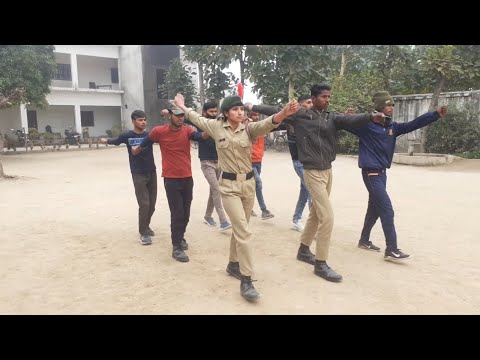 Samne se tej chal and pichhe mud in ncc।। left right and back turn।। ncc drill training