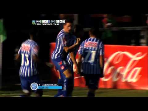 Gol de Fernández. San Martín 1 - Godoy Cruz 1. Fecha 24. Primera 2015. FPT