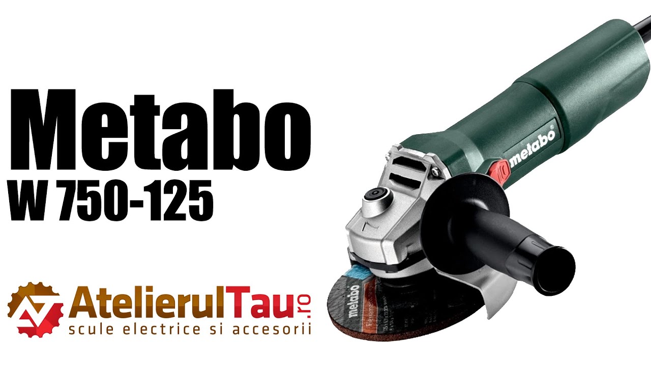 Metabo W 750-125 флекс 750W 125mm – видео преглед