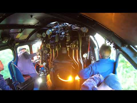 Cab ride on A4 No 4498 'Sir Nigel Gresley' between Grosmont & Pickering (AGM Special 'Jolly Roger')