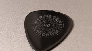 Video thumbnail for Jim Dunlop Prime Grip Delrin 500 0.96mm guitar pick review by earthsteward9 Guitar Pick Reviews