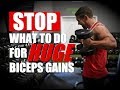 Build Bigger Biceps NOW! [Avoid These 5 Dumbbell Curl Mistakes]