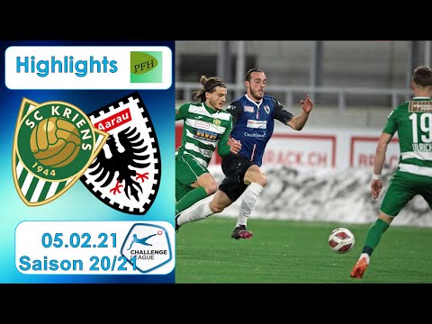Highlights: SC Kriens vs FC Aarau (05.02.21)