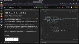 YouTube video 'Leetcode 1559 | Detect Cycles in 2D Grid'