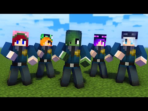 MONSTER SCHOOL : POLICE MONSTER GIRLS DANCE JOANA MEME - MINECRAFT ANIMATION