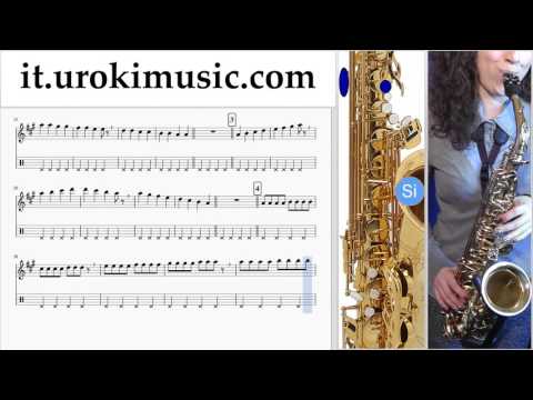 Lezioni di Sassofono Tenore Passenger Let Her Go Parte#1 Melodia Tutorial Spartito Imparare