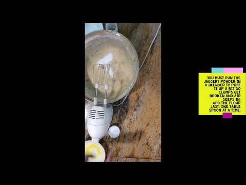 jaggery atta cake video