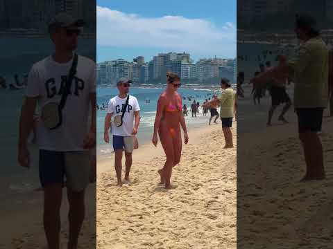 BEACH WALK COPACABANA ⛱️ Rio de Janeiro, Brazil #shorts