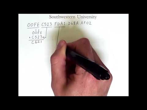 Error Detection and Correction 1: Internet Checksum