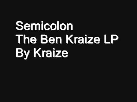 Semicolon by Kraize (Produced by DJ Ninety Three)