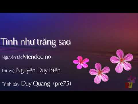 Tình như trăng sao (Mendocino) Sheet - Duy Quang