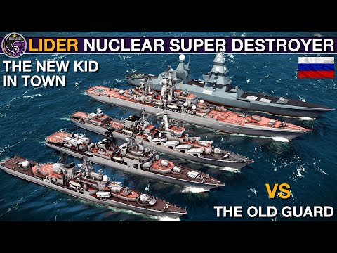 Lider Nuclear Guided Missile Cruiser vs Kirov, Slava, Sovremenny & Udaloy | Sea Power
