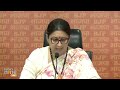 LIVE: Union Minister Smriti Irani addresses press conference at BJP Head Office, New Delhi - Video