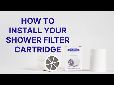 How to Replace a Shower Filter Cartridge (2 Minutes) | Crystal Quest How-To video