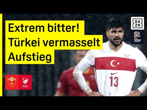 Türkei patzt in Montenegro & verpasst Aufstieg: Montenegro - Türkei | UEFA Nations League | DAZN