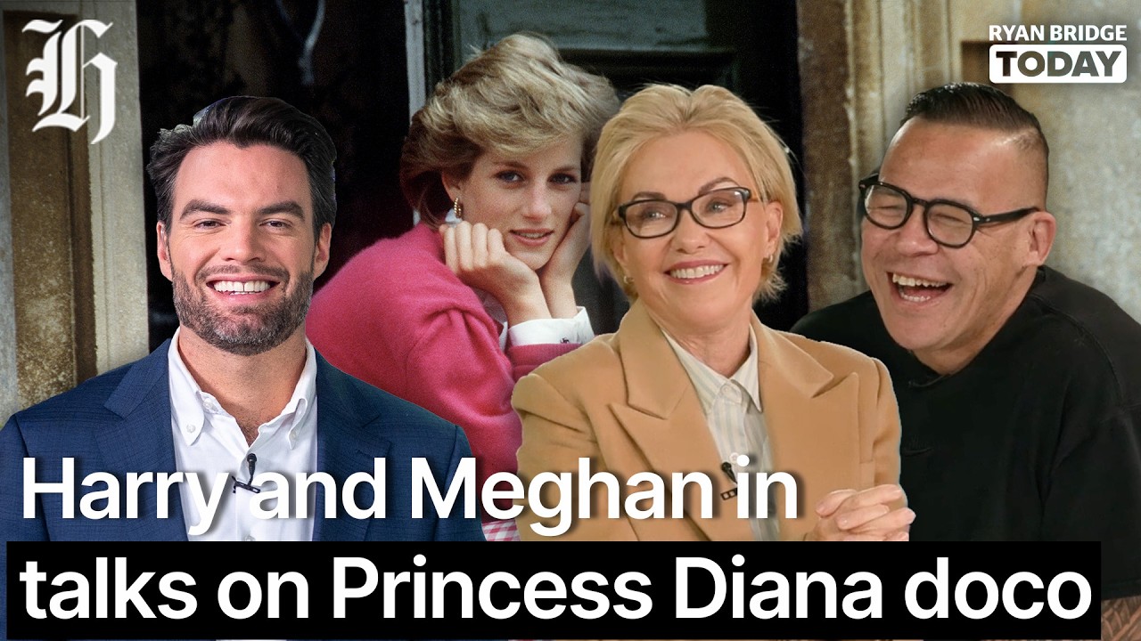 'Cut off from the royal teet': Harry and Meghan in talks on Princess Diana doco | Ryan Bridge TODAY