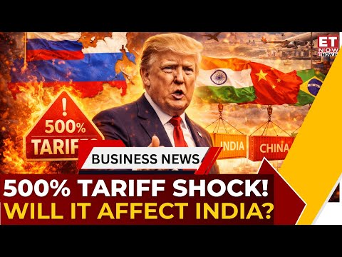 Trump Backs 500% Russia Tariff Bill | India, China & Brazil in Crosshairs | Export Tariff Pressure