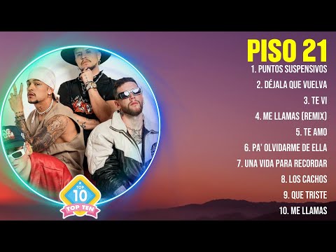 Piso 21 Mix Éxitos - Lo Mas Nuevo 2024 - Lo Mejor Canciones