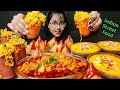 Eating Matka Maggie Spicy Chana Masala Samosa Big Bites Asmr Eating Mukbang Indian Food