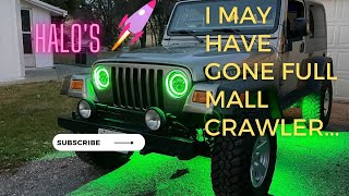 Amazon 7 Halo LED Headlights: Install and Review Super Bright!!