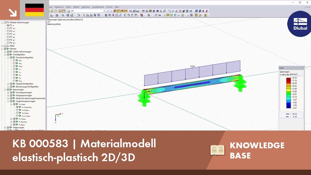 KB 000583 | Materialmodell elastisch-plastisch 2D/3D