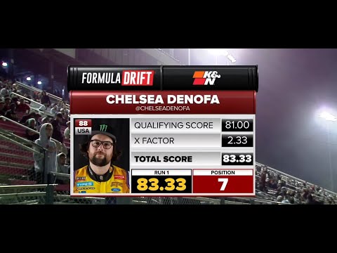 CHELSEA DENOFA 83.33 POINT RUN | Formula DRIFT Irwindale 2023 - PRO, Round 8 - Qualifying
