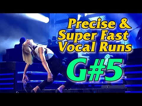 Celine Dion - Precise and Super Fast Vocal Runs - Tous Les Blues Sont Écrits Pour Toi