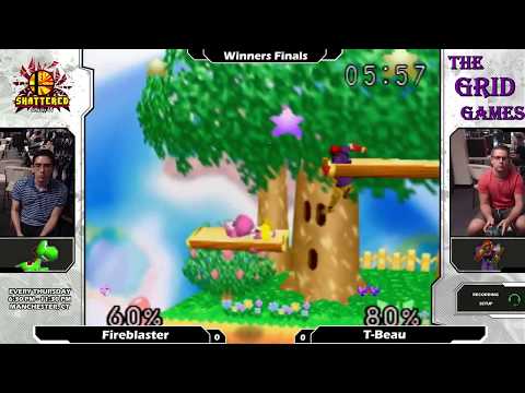 Smash 64: Fireblaster (Mario/Falcon) V T-Beau (Falcon/Pikachu) - Shattered 110 Tournament SSB64