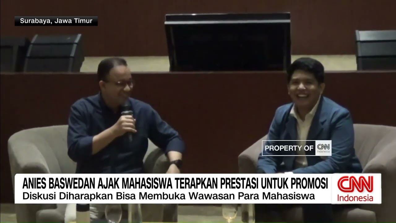 Anies Baswedan Ajak Mahasiswa Terapkan Prestasi Untuk Promosi