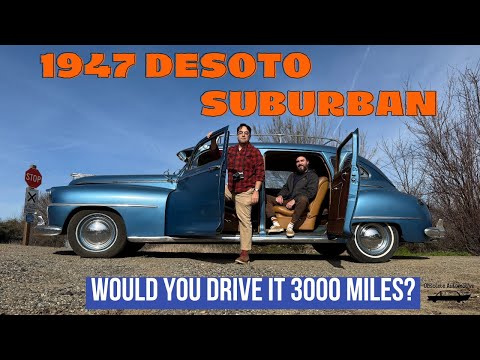 1947 DeSoto Suburban Would you drive it 3000 miles? Rare MoPar three row cruiser! Hemi V8!