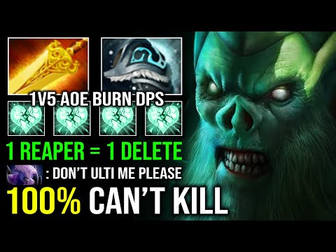 100% CAN'T KILL Unlimited Heartstopper Aura 1v5 AOE Burn Radiance 1 Reaper = 1 Delete Necrophos DotA