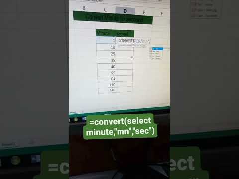 convert minute to second #convert #time #excelsheets #exceltricks #shortsvideo #ytshorts #shorts